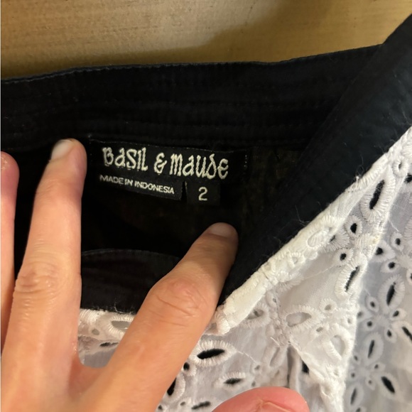 Stunning Basil & Maude swing skirt eyelet - Picture 7 of 7